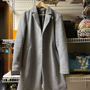 H&M men’s Grey Peacoat